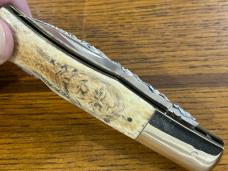 Don Seal Customized Parker-Frost Longhorn Lockback Folding Knife w/Smooth Bone Scales Japan Don Seal Customized Parker-Frost Longhorn Lockback Folding Knife w/Smooth Bone Scales Japan