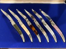 Parker "Sunday Go-To-Meetin' Knives" Limited Edition Matched 6-Toothpick Knife Set Japan SN#656 Parker "Sunday Go-To-Meetin' Knives" Limited Edition Matched 6-Toothpick Knife Set Japan SN#656