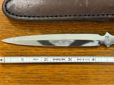 Parker Cut. Co. 8" Dagger w/Mother of Pearl Scales w/Sheath Japan