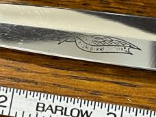 Parker Cut. Co. 8" Dagger w/Mother of Pearl Scales w/Sheath Japan
