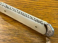 Parker Cut. Co. 8" Dagger w/Mother of Pearl Scales w/Sheath Japan