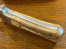 National Blade 6 1/2" Spear Point Excalibur Knife w/Scrimshaw Scales Japan National Blade 6 1/2" Spear Point Excalibur Knife w/Scrimshaw Scales Japan