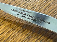 ABCA 1993 Limited Edition Case & Schatt & Morgan Knife Set SN#0424