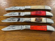 Frost Cutlery "Little Trappers" Limited Edition Matched 4-Knife Set SN#1305 Japan Frost Cutlery "Little Trappers" Limited Edition Matched 4-Knife Set SN#1305 Japan
