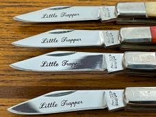 Frost Cutlery "Little Trappers" Limited Edition Matched 4-Knife Set SN#1305 Japan Frost Cutlery "Little Trappers" Limited Edition Matched 4-Knife Set SN#1305 Japan