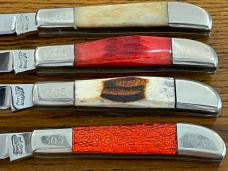 Frost Cutlery "Little Trappers" Limited Edition Matched 4-Knife Set SN#1305 Japan Frost Cutlery "Little Trappers" Limited Edition Matched 4-Knife Set SN#1305 Japan