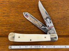Frost Cutlery Limited Edition John Wayne American Hero 2-Blade Folding Knife SN#081 Germany 