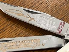 Frost Cutlery Limited Edition John Wayne American Hero 2-Blade Folding Knife SN#081 Germany 