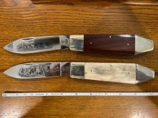 Frost Cutlery "The OK Corral and Boot Hill" Jumbo Coffin 2-Knife Set Japan SN#096 Frost Cutlery "The OK Corral and Boot Hill" Jumbo Coffin 2-Knife Set Japan SN#096