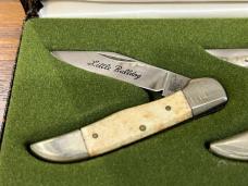 Frost Cutlery "Little Bulldog" Limited Edition Matched 4-Knife Set Japan SN#1114 Frost Cutlery "Little Bulldog" Limited Edition Matched 4-Knife Set Japan SN#1114