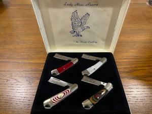 Frost Cutlery "Lady Mini Razors" Limited Edition Matched 4-Razor Set Japan SN#495