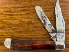 Frost Cutlery Limited David Crockett Commermorative Trapper Folding Knife SN#060 Frost Cutlery Limited David Crockett Commermorative Trapper Folding Knife SN#060