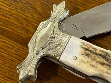 Taylor Brands Hammer Brand HB1 Lockback Folding Knife w/Stag Scales 