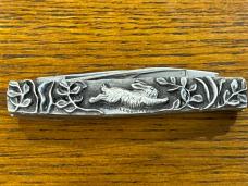 Case XX 1981 Limited Ed Shaw-Leibowitz Pewter Rabbit 2-Blade Folding Knife SN#0265 -- RARE!!!