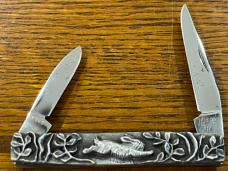 Case XX 1981 Limited Ed Shaw-Leibowitz Pewter Rabbit 2-Blade Folding Knife SN#0265 -- RARE!!!