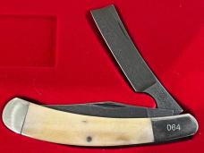 Thompson Center Arms TC No. 1 Trapper w/Damascus Clip Point & Razor Blades & Smooth Bone Scales Thompson Center Arms TC No. 1 Trapper w/Damascus Clip Point & Razor Blades & Smooth Bone Scales