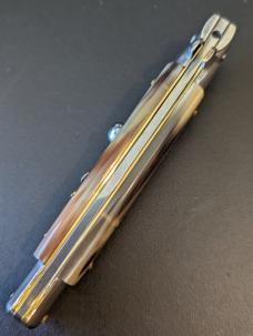 NOS GIOVANNI BELTRAME HONEY BRAZILIAN HORN 23CM-9" FLAT BLADE STILETTO NOS GIOVANNI BELTRAME HONEY BRAZILIAN HORN 23CM-9" FLAT BLADE STILETTO