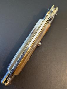 NOS GIOVANNI BELTRAME HONEY BRAZILIAN HORN 23CM-9" FLAT BLADE STILETTO NOS GIOVANNI BELTRAME HONEY BRAZILIAN HORN 23CM-9" FLAT BLADE STILETTO