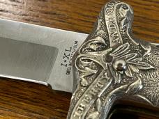 I*XL George Wostenholm "Liberty and Union" Folding Bowie w/Stainless Steel Blade & Ebony Scales 