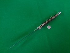 RARE AGA CAMPOLIN 40cm (16") SICILIAN FIGHTING KNIFE PICK LOCK AUTOMATIC UNIQUE "Padlock" LOCK