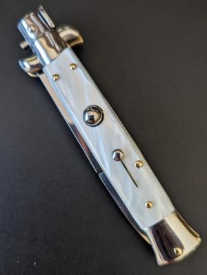 NOS SKM 23CM-9 INCH BAYONET WHITE PEARLEX STILETTO 