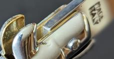 NOS SKM 23CM-9 INCH BAYONET WHITE PEARLEX STILETTO NOS SKM 23CM-9 INCH BAYONET WHITE PEARLEX STILETTO
