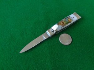 RARE c.1950's-60's Miniature FES Rostfrei Lever Lock MONSHAU EIFEL Germany MINT !