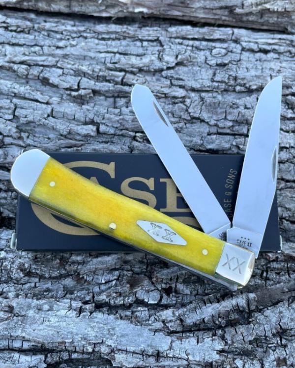CASE XX ** SFO 2023 SMOOTH YELLOW BONE DIAMOND XX SHIELD TRAPPER