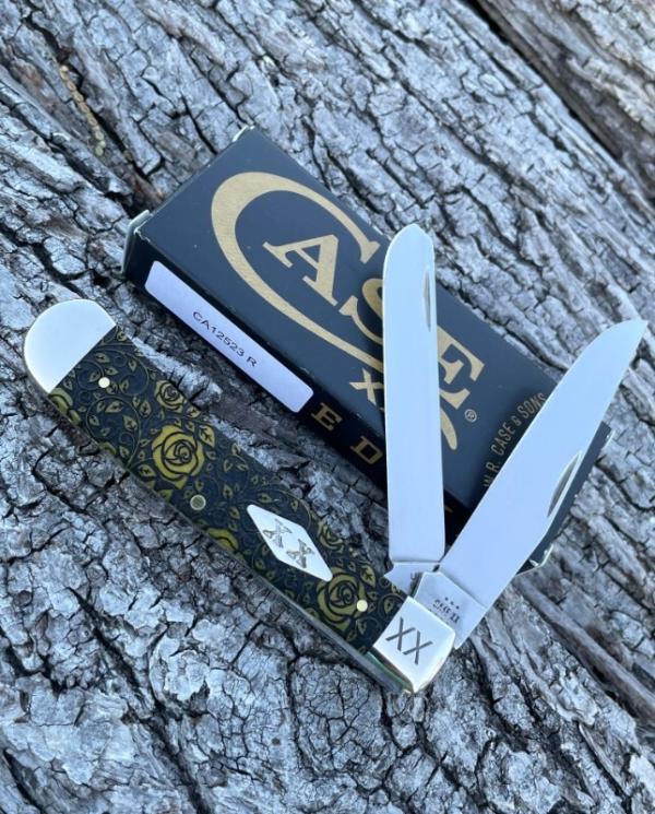 CASE XX ** SFO 2023 YELLOW ROSES BONE DIAMOND XX SHIELD TRAPPER