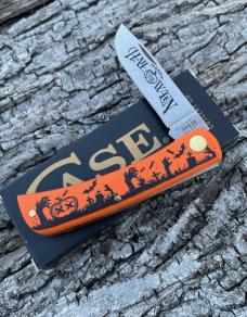CASE XX ** SFO 2023 HALLOWEEN ORANGE/BLACK SYNTHETIC SOD BUSTER JR