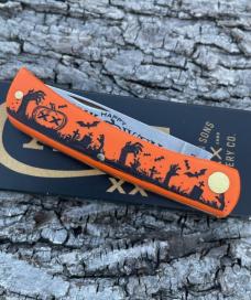CASE XX ** SFO 2023 HALLOWEEN ORANGE/BLACK SYNTHETIC SOD BUSTER JR