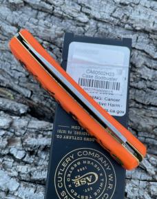 CASE XX ** SFO 2023 HALLOWEEN ORANGE/BLACK SYNTHETIC SOD BUSTER JR