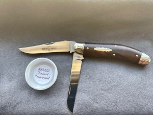 GREAT EASTERN CUTLERY GEC 88 NORTHFIELD BAYOU TRAPPER DESERT IRONWOOD KNIFE