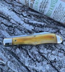 GEC NORTHFIELD ** 922219 ANTIQUE GOLDENROD CAMEL BONE EUREKA JACK GEC NORTHFIELD ** 922219 ANTIQUE GOLDENROD CAMEL BONE EUREKA JACK