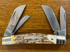 Boker Tree Brand 5464 4-Blade Congress Folding Knife w/Stag Scales Germany