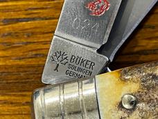 Boker Tree Brand 5464 4-Blade Congress Folding Knife w/Stag Scales Germany