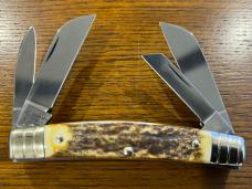 Boker Tree Brand 5464 4-Blade Congress Folding Knife w/Stag Scales Germany