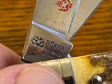 Boker Tree Brand 5464 4-Blade Congress Folding Knife w/Stag Scales Germany