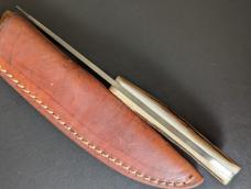 Stag Hunter by William Gordon Defreest has a satin finished blade, .126" blade stock and .879" 