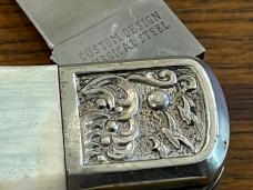Spouting Whale F&F Inc. CS-47 Scrimshaw Alcatraz Lighthouse Lockback Folding Knife SN#491 Japan Spouting Whale F&F Inc. CS-47 Scrimshaw Alcatraz Lighthouse Lockback Folding Knife SN#491 Japan