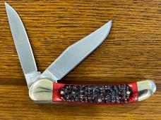 Kissing Crane Robert Klass KC6214RD 2-Blade Trapper Folding Knife w/Red Bone Scales Kissing Crane Robert Klass KC6214RD 2-Blade Trapper Folding Knife w/Red Bone Scales