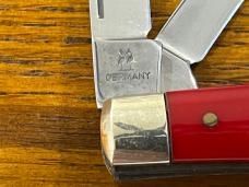 Kissing Crane Robert Klaas KC-0017 4-Blade Congress Folding Knife w/Red Delrin Scales Germany Kissing Crane Robert Klaas KC-0017 4-Blade Congress Folding Knife w/Red Delrin Scales Germany
