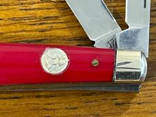 Kissing Crane Robert Klaas KC-0017 4-Blade Congress Folding Knife w/Red Delrin Scales Germany Kissing Crane Robert Klaas KC-0017 4-Blade Congress Folding Knife w/Red Delrin Scales Germany