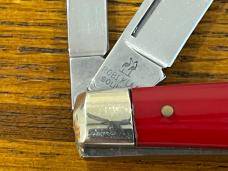 Kissing Crane Robert Klaas KC-0017 4-Blade Congress Folding Knife w/Red Delrin Scales Germany Kissing Crane Robert Klaas KC-0017 4-Blade Congress Folding Knife w/Red Delrin Scales Germany
