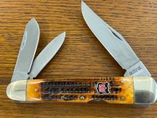 Kissing Crane Robert Klaas KC6331BR Stockman Folding Knife w/Jigged Brown Bone Scales Kissing Crane Robert Klaas KC6331BR Stockman Folding Knife w/Jigged Brown Bone Scales