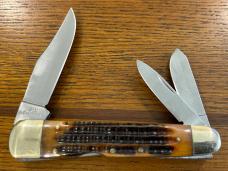 Kissing Crane Robert Klaas KC6331BR Stockman Folding Knife w/Jigged Brown Bone Scales Kissing Crane Robert Klaas KC6331BR Stockman Folding Knife w/Jigged Brown Bone Scales