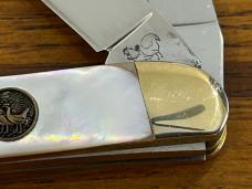 Hen & Rooster 283-MOP 3-Blade Folding Knife w/Mother of Pearl Scales Hen & Rooster 283-MOP 3-Blade Folding Knife w/Mother of Pearl Scales