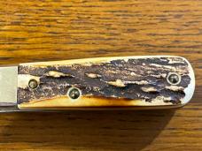 I*XL Wolstenholm 2-Blade Barlow Folding Knife w/Stag Scales England