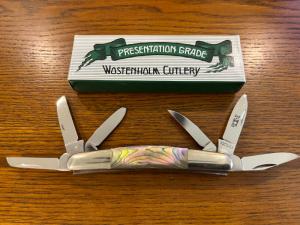 I*XL Wostenholm Cutlery 1543AB 6-Blade Congress Folding Knife w/Abalone Scales Japan