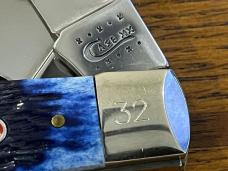 Case XX 10-Dot 2010 6375 SS Ltd Ed Noccalula Knife Collectors Large Stockman w/Jigged Blue Bone Scal